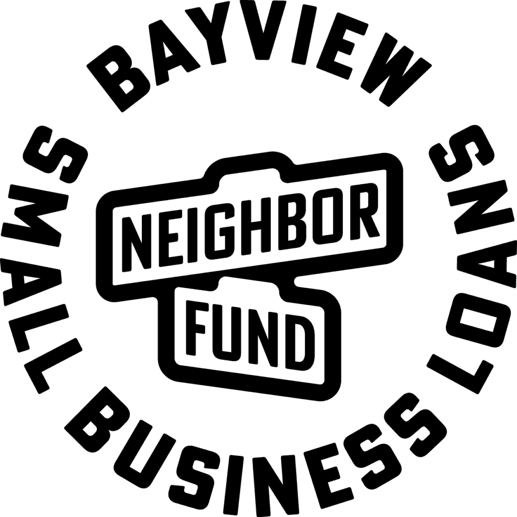 Neighbor Fund logo with tagline (black)